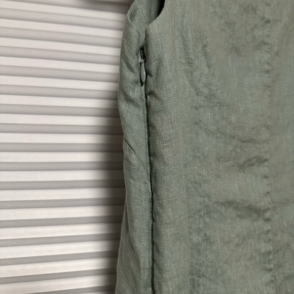 Abercrombie Premium Linen Scalloped Mini Dress - Picture 4 of 7